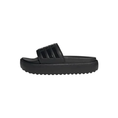 Image of adidas Women&#039;s Adilette Platform Slides, Core Black Black, 8 UK