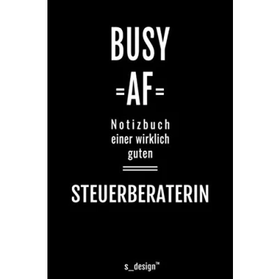 Image of Notizbuch für Steuerberater/Steuerberaterin: Originelle Geschenk Idee [120 Seiten kariertes blanko Papier]