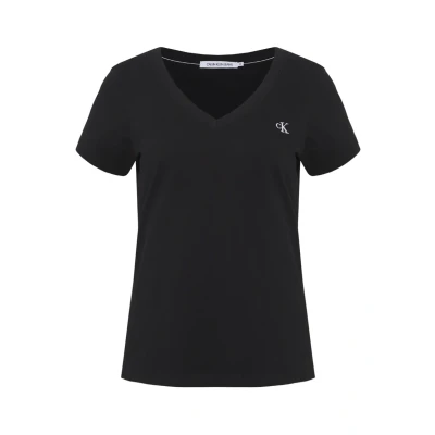 Image of Calvin Klein Women&#039;s S/S Knit Tops, Black (Ck Black), S