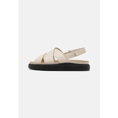 Image of Clarks Aristella SUN Sandals, Women&#039;s, Size: 4.5, Cream Leather