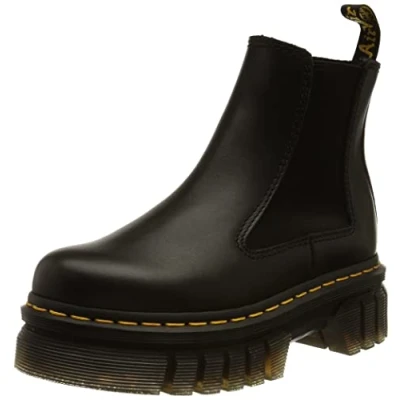 Image of Dr. Martens Unisex Chelsea Boot, Black Tassel Lux, 6.5 UK