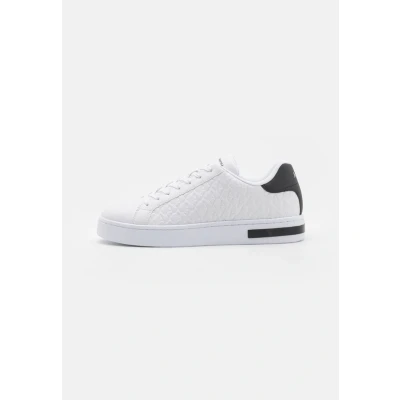 Image of Armani Exchange London Trainers, Men&#039;s, Size: 7, Optic white/black High quality imitation leather