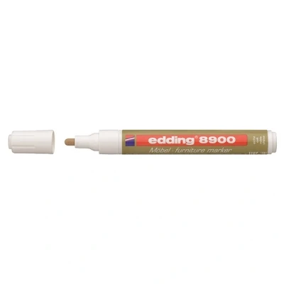 Image of edding 8900 furniture marker oak round nib 1.5 2 mm for covering up scratches and damages on veneers, solid wood, tables, desks