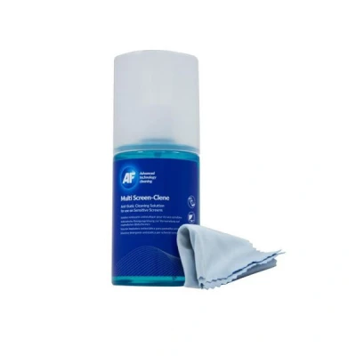 Image of AF Multi Screen Clene Cleaning Pump Spray with Micro Fibre Cloth 200ml for Mobile Phones, TV&#039;s, Laptops, Monitors, LED, LCD, Plasma &amp; Tablets MCA_200MIF