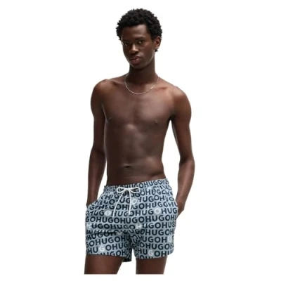 Image of HUGO Tortuga Swimming shorts, Men&#039;s, Size: Large, Open blue