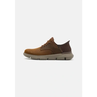 Image of Skechers Men&#039;s Garza Gervin Slip in Moccasin, Brown, 8.5 Wide