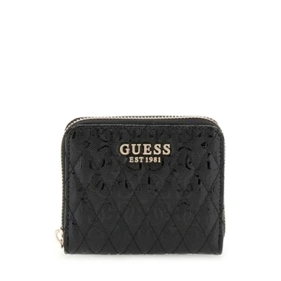 Image of Guess Betula SLG Small ZIP Around Wallet, Women&#039;s, Size: One Size, Nero