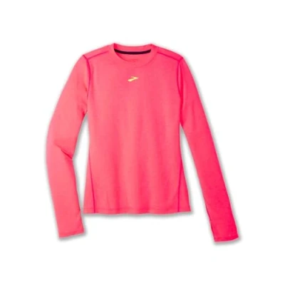 Image of Brooks HIGH Point Long sleeved top, Women&#039;s, Size: Large, Neo pink