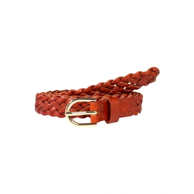 Image of Pieces Avery Belt, Women&#039;s, Size: 32, Cognac