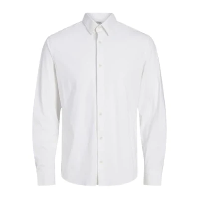 Image of JACK &amp; JONES Male Shirt slim Fit Shirt, White/fit: fit., L