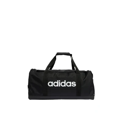 Image of adidas Performance Linear Duffel Medium Unisex Sports bag, Size: One Size/No Size, Black/white