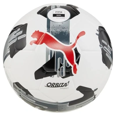 Image of Puma Orbita 4 FIFA Basic Unisex Football, Size: 5, White/black