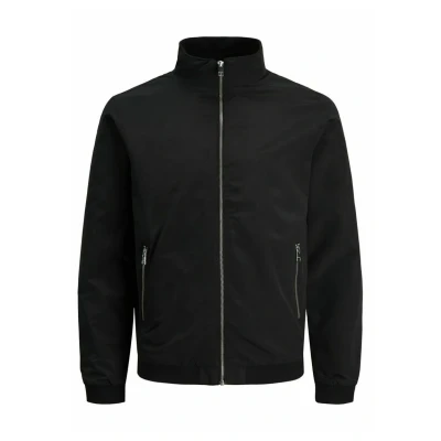 Image of Jack &amp; Jones Jjerush Harrington Bomber Jacket, Men&#039;s, Size: XS, Black