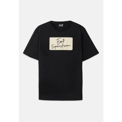 Image of EA7 Emporio Armani Print Tshirt, Men&#039;s, Size: XS, Black