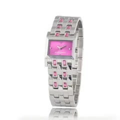 Image of Chronotech Womens Analogue Quartz Watch with Stainless Steel Strap CC7120LS 04M, Pink, 25MM,