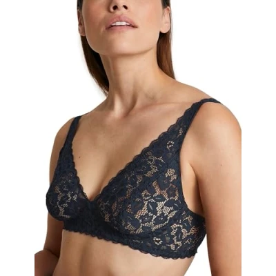 Image of Calida Natural Comfort Triangle bra, Women&#039;s, Size: 36A, Dark blue