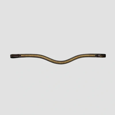 Image of Dyon Brass Clincher Browband V Shape New English Collection