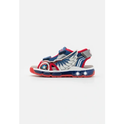 Image of Geox J Sandal Android Boy Peeptoe Child, Blue Red, 12.5 UK
