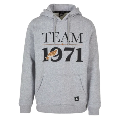 Image of STARTER BLACK LABEL Men&#039;s Hooded Sweatshirt, Heathergrey, S