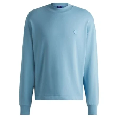 Image of HUGO Ninnyo Sweatshirt, Men&#039;s, Size: XS, Light pastel blue