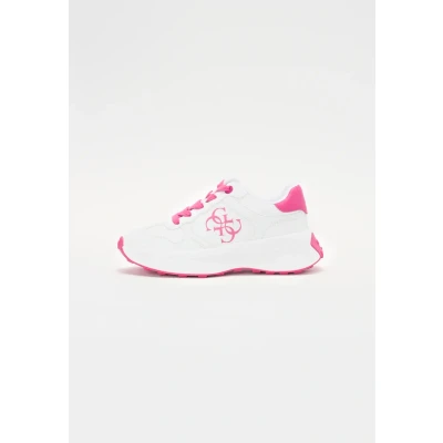 Image of GUESS Trainers, White with Black Logo, Thick Sole, Casual Style, white, 37 EU