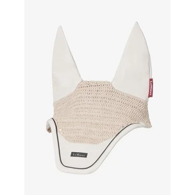 Image of LeMieux Essence Fly Hood 100% Cotton Comfortable Elastane Ears Stone Large