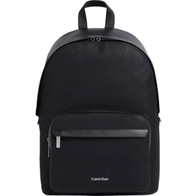 Image of Calvin Klein MUST Round Rucksack, Men&#039;s, Size: One Size, Twill mono black