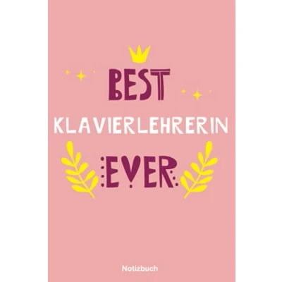 Image of Geschenk für die Beste Klavierlehrerin: A5 Notizbuch als eine Klavierlehrerin /punktiert Geschenke zum GeburtstagGeburtstagsgeschenk Kollegin