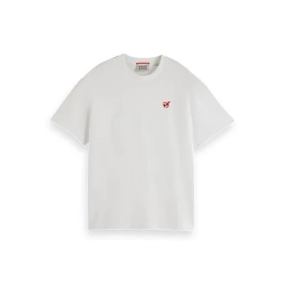 Image of Scotch &amp; Soda CORE THE FREE Spirit Peace BIRD Basic Tshirt, Women&#039;s, Size: XL, White