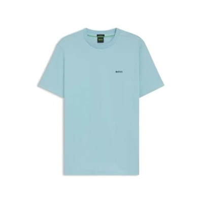 Image of BOSS TEE Basic Tshirt, Men&#039;s, Size: XS, Light/pastel blue