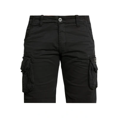 Image of ALPHA INDUSTRIES Men&#039;s Crew Bermuda Shorts, Black, 38