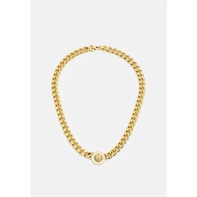 Image of Guess Chain LION COIN Unisex Necklace goldcoloured, Size: One Size, Gold coloured