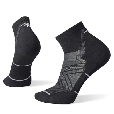 Image of Smartwool RUN Targeted Cushion Ankle Sports socks, Size: 5 7.5, Black