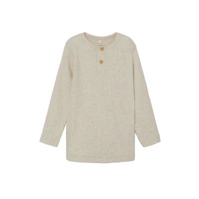 Image of Name it KAB NOOS Long sleeved top for kids, Size: 1 1.5y, Peyote melange