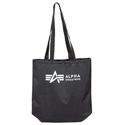 Image of ALPHA INDUSTRIES Unisex Shopping Bag (Pack of 1), black, Einheitsgröße, Western