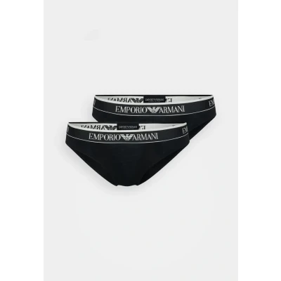 Image of Emporio Armani Brief 2 PACK Briefs, Men&#039;s, Size: XL, Black