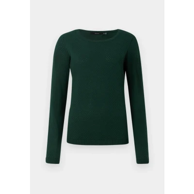 Image of VERO MODA Women&#039;s Vmcare Structure Ls O Neck Blouse Ganoos, Pine Grove, XS