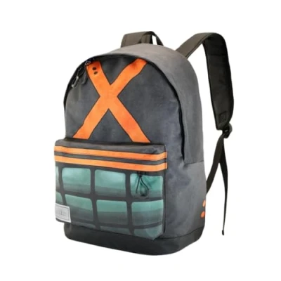 Image of My Hero Academia FAN HS Backpack, 30 X 41 cm, Capacity 22 L, Grey, One Size, Backpack