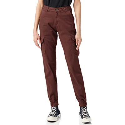 Image of Urban Classics HIGH Waist Cargo trousers, Women&#039;s, Size: 28, Cherry