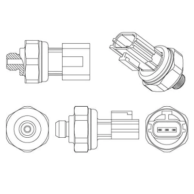 Image of Pressure Switch, air conditioning MAHLE ORIGINAL ASE 8 000P