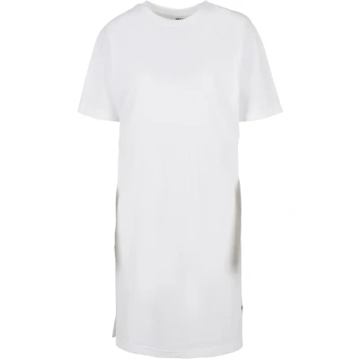 Image of Urban Classics SLIT TEE Jersey dress, Women&#039;s, Size: XS, White