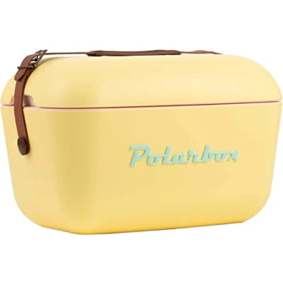 Image of Polarbox Cool Box with Shoulder Strap Yellow Cyan 12L