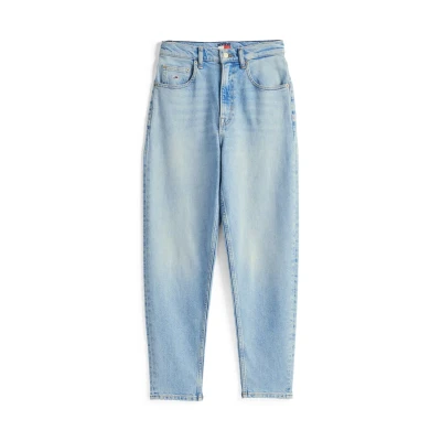 Image of Tommy Jeans Women&#039;s High Waist Mom Jeans, Denim (Denim Light), 28W / 30L