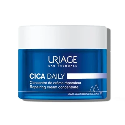Image of Uriage Cica Daily Repair Cream Concentrate Refill 50 ml with Centella Asiatica, Hyaluronic Acid &amp; Vitamin B5 Repairs Hydrates in 1 Application (White, Pack of 1)