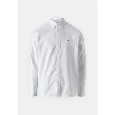 Image of Tommy Jeans Entry Oxford Shirt, Men&#039;s, Size: 34, White