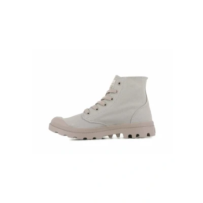 Image of Palladium MONO Chrome Laceup ankle boots, Size: 10.5, Vintage khaki Textile