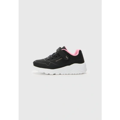 Image of Skechers Kids Twinkle Toes Uno Lite Sneaker, Black/Rose Gold, 1.5