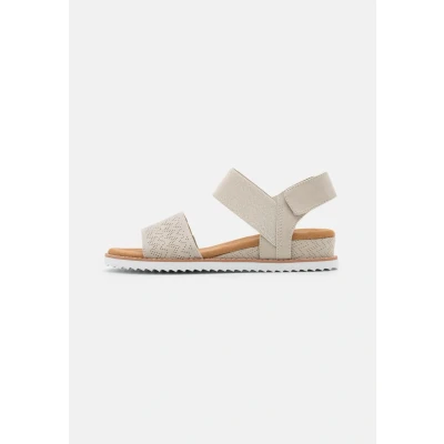 Image of Skechers Desert KISS Wedge sandals, Women&#039;s, Size: 36, Offwhite shoes