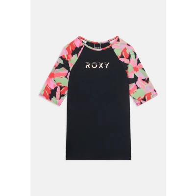 Image of Roxy Active Print Tshirt Anthracite for kids, Size: 6y,