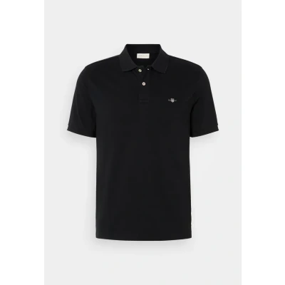 Image of GANT Men&#039;s Reg Emb Archive Shield Polo Shirt, black, S